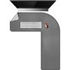 Chihein Tappetino da scrivania a forma di L, tappetino da scrivania angolare (95 cm + 125 cm) x 33 cm, tappetino per mouse per computer, ufficio, tappetino per scrivania per casa e ufficio, colore: