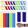 CHALVIOR 500 Pezzi Braccialetti Carta Eventi, 5 Colori Impermeabili Braccialetto Carta, Bracciali Monouso Identificativi Colorati, per Concerti, Festival, Campi da Gioco, Feste (19×250mm)