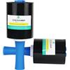 BOMEI PACK 2 rotoli di film estensibile con maniglia in plastica, film nero per pallet da 5 x 1000 piedi per pallet, materiali da trasloco e film termoretraibile, confezione. BOMEI PACK