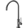 Newform - MAKI miscelatore per lavello con bocca tonda girevole [PVD brushed gun metal] - 71820.59.064