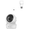 Ezviz C6N + LB1 White - Kit telecamera motorizzata 360° e lampadina smart Wi-Fi