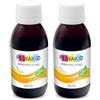 PEDIAKID - Appetito-Tono - Integratore alimentare - Formula esclusiva al sciroppo d'Agave - Stimola l'appetito - Aiuta ad assumere peso - Gusto lampone - 2 Flaconi 125 ml