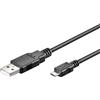 Noname Cavo USB A -> micro B St/St 5.00m nero [--]