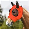 Harrison Howard Stretch Horse Fly Mask in morbida rete con un vivace orecchio arancione