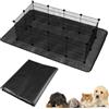 SKIKHN Tappetino Impermeabile per Box per Animali Domestici, 150 x 100 cm Tappetino Impermeabile per Animali Domestici, Base Lavabile per Gabbia, per Conigli Guinea Pig Furetti e Altri Piccoli Animali
