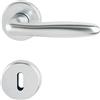 HOPPE pulsante Set Verona con rosette BB colorato Bart, argento anodizzato, 2950616