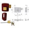 CISA 50130-70-1 SERRATURA APPLICARE CILINDRO STACCATO DX