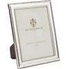 Generico 20x25 Cornice Portafoto in Argento Massiccio 925 con Retro in Legno Mogano 7317/20x25