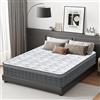 YIDATONG Materasso Matrimoniale 160x200 Ortopedico, Ibrido Materassi letto HR + Blue Lattice, Molle Insacchettate, Rigidità Media, Ergonomico 10 Zona, Anallergico e Antibatterico, Oeko-Tex, Altezza 25cm