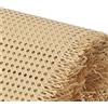 HMTBQT 1 Rotolo Rattan Plastica Tessuto Paglia di Vienna al Metro，Rotolo Fettuccia di Rattan Sintetico, Tessuto a Mano in Finto Tessuto a Rete Maglia Aperta,per Mobili, Sedie(50cmx2m)