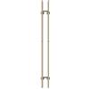 CREATE / Warm Towel Tube/Portasciugamani Elettrico 2 Barre Oro Spazzolato/Design Verticale, 150 x 13 cm, 2 impostazioni Temperatura, Timer, Acciaio Inossidabile, 120 W