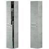MarinelliGroup Colonna sospesa arredo bagno 30 X 26 X 150 cm cemento con mensole e 2 ante Dafne 305460L