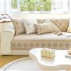 ZCXRYFL Cotone Copridivano Fodere Divano Penisola Angolare A L/U 1 2 3 4 Posti Fodera Divano Antiscivolo per Divani in Pelle/Legno/Tessuto Coperta da Balcone/Davanzale per Gatti(90X120cm,Khaki)