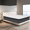 YIDATONG Materasso Matrimoniale 140x200 Altezza 30 cm, Materasso a Molle e Schiuma, Media Rigidità Supporto Perfetto, Materassi letto Ortopedico e Ergonomico, Anallergico e Traspirante, Certificato Oeko-Tex