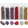 vepoty Vetro Schiacciato Irregolare 34 G Di Paillettes Di Vetro Spruzza Glitter Grossi Per Nail Arti Artigianato Di Riempimento Fai-te 1-3mm