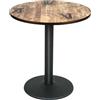 OHMG Tavolo da pranzo quadrato moderno scandinavo, tavolo semplice per cucina, sala da pranzo e soggiorno, legno MDF, per 2-4 persone, sala da pranzo, soggiorno, ufficio (circolare-60 x 60 x 75 cm)