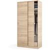 MarinelliGroup Armadio guardaroba asta appendiabiti 2 ante 2 ripiani ROVERE 100 X 50 X 200 cm MAX019F