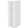 ML DESIGN modern living ML-Design Armadio per Archiviazione con 15 Cassetti 28x38x87 cm Bianco Cassettiera in Metallo per DIN A4 Schedario per Ufficio con Portaetichette Armadietto in Acciaio Portautensili Portaoggetti
