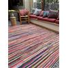 Second Nature Online Second Nature Splendido tappeto multicolore in stile shabby chic, tappeto chindi, di stracci, equo e solidale, Cotone, Multi Colours, 240cm x 360cm