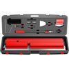 Xenmekrx Lama per Rasare Acciaio Inox, Lame 15-100cm con Manico Telescopico 120cm, Custodia per Lisciare Pareti Soffitti, Utensili Finitura Professionale, Ristrutturazione(Red)