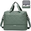 SEAFEW Borsone da Viaggio,Bagaglio a Mano 40x30x20 Ryanair Borsa da Viaggio con Scomparto per le Scarpe,Borsa da Cabina Ryanair Borsa Sportiva Borsone da Palestra Borsa da Weekend,F03-Verde