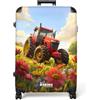 NoBoringSuitcases.com NoBoringSuitcases© Valigia Grande Bambini Trolley Da Stiva Viaggio Rigido | 77x51.5x28 cm - Leggero 4 Ruote Valigie Per Bimbo Large XL Bagaglio Trattore - Fiori - Sole