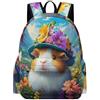 TPISLI Zainetto Guinea Pig Pattern Ragazzo 13 Anni Zaino per Computer Cute Animal Ragazze 11-15 Anni Cartella Scolastica Studenti School Bag, Tempo Libero Outdoor Uso Quotidiano