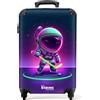 NoBoringSuitcases.com NoBoringSuitcases© Valigia Cabina Bambino Trolley Bambini Da Viaggio | 55x35x20 cm - Bagaglio A Mano Valigie Per Carry On Leggere Aereo Ruote Astronauta - Hockey - Neon