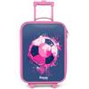 NoBoringSuitcases.com NoBoringSuitcases© Valigia Rosa Per Bambini Compatto Bagaglio Ultraleggero