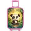 NoBoringSuitcases.com NoBoringSuitcases© Valigia Rosa Per Bambini Compatto Bagaglio Ultraleggero