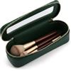 Licsaliwe Borsa portatile per pennelli da trucco Custodia cosmetica trasparente in pelle impermeabile, organizer da toilette Silm per pennelli ed elementi essenziali (Verde, 7, 5x2, 4x2, 4 pollici)