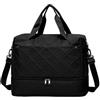 SEAFEW Borsone da Viaggio,Bagaglio a Mano 40x30x20 Ryanair Borsa da Viaggio con Scomparto per le Scarpe,Borsa da Cabina Ryanair Borsa Sportiva Borsone da Palestra Borsa da Weekend,F02-Nero