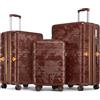 Sea choice Set Valigie 3 Rigide Espandibili 100% RPO Set Trolley Policarbonato Ultra Leggera Valigia con Chiusura TSA e 4 Ruote, camuffamento