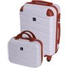 BERTOO Firenze - Collezione valigie da viaggio, bianco, SET2V1S, Classico