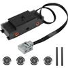 QIQIAZI Motore Power Up Train, QIQIAZI Power Functions compatibile con mattoncini standard, motore di trazione Power Up con ruote, Power Functions