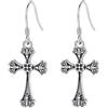 EUDORA Harmony Ball Boucles d'oreilles pendantes en argent sterling 925 en Forme de Larme pour femme, pierre de lune turquoise, Arbre de vie/Bohème/Filigrane, Boucles d'oreilles à Levier