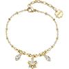 Brosway Bracciale Donna in Acciaio | Bracciale con Cristalli e Simbolo Fiore | Collezione Chakra - BHKB260