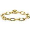 MARLU' BRACCIALE CATENA MAGLIA LARGA CON TEXTURE E LISCIA PVD ORO 2BR0068G