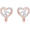 HUKKUN Orecchini da ginnastica Accessori per gioielli da ginnastica in argento sterling per donna