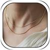 Long tiantian Gold Layered Necklace Set for Women Paperclip Chain Necklace Rope Chain Paperclip Necklace 14k Gold Plated Chain Necklace Gold Choker Necklaces Jewelry Gifts for Women Girls (E：Gold)