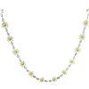 Mädelswelt Collana girocollo a forma di margherita, in acciaio inox 316L, con ciondoli smaltati a forma di fiore, diverse lunghezze (argento (41 + 6 cm di lunghezza))