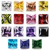 JINGANGZUO Pietre di zirconia cubica a forma di taglio principessa quadrata in 15 colori 5A sfuso CZ per la creazione di gioielli, 8x8mm 15pcs, Zirconia cubica, Zirconia cubica