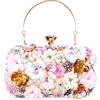 zebrum Damen Abend-Clutch, Designer-Abendhandtasche, Party-Clutch-Geldbrse | Borsa a mano
