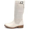 IF Fashion Stivali Stivaletti da Donna Biker Motociclista Traforati Primaverili Estivi con Fibbia LY70-4