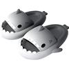 GULAKY Cloud Shark Slides Pillow Slippers - Pantofole unisex da bagno estive, nero/grigio, 42/43 EU