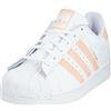 adidas Superstar, Scarpe da ginnastica basse Unisex - Bambini e ragazzi, Cloud White Haze Coral Cloud White, 38 2/3 EU