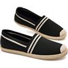 GLAMORA Espadrillas Donna Ballerine Slip On Scarpe Basse Maglia Righe Traspirante Leggere Estive Comode Suola Gomma Antiscivolo Flessibili Tessuto Elasticizzato Comfort Calzatura