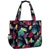 Chase Chic Borsa da Spiaggia Grande Donna, ChaseChic Borsa da Piscina Floreale Impermeabile e Antisabbia, Borsa a Tracolla con Cerniera alla Moda per Viaggi, Palestra, Nuoto e Vacanze al Mare Foglie colorate