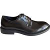 ANTICA CUOIERIA Stile Inglese Pelle Nera con Fondo in Gomma, Tacco 3 cm e Chiusura a Lacci. Elegante e raffinata, Ideale per Look Maschili di Tendenza Nr 45