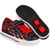 Heelys Scarpe con Le Ruote Nero Giallo Rosso Fiamma EU